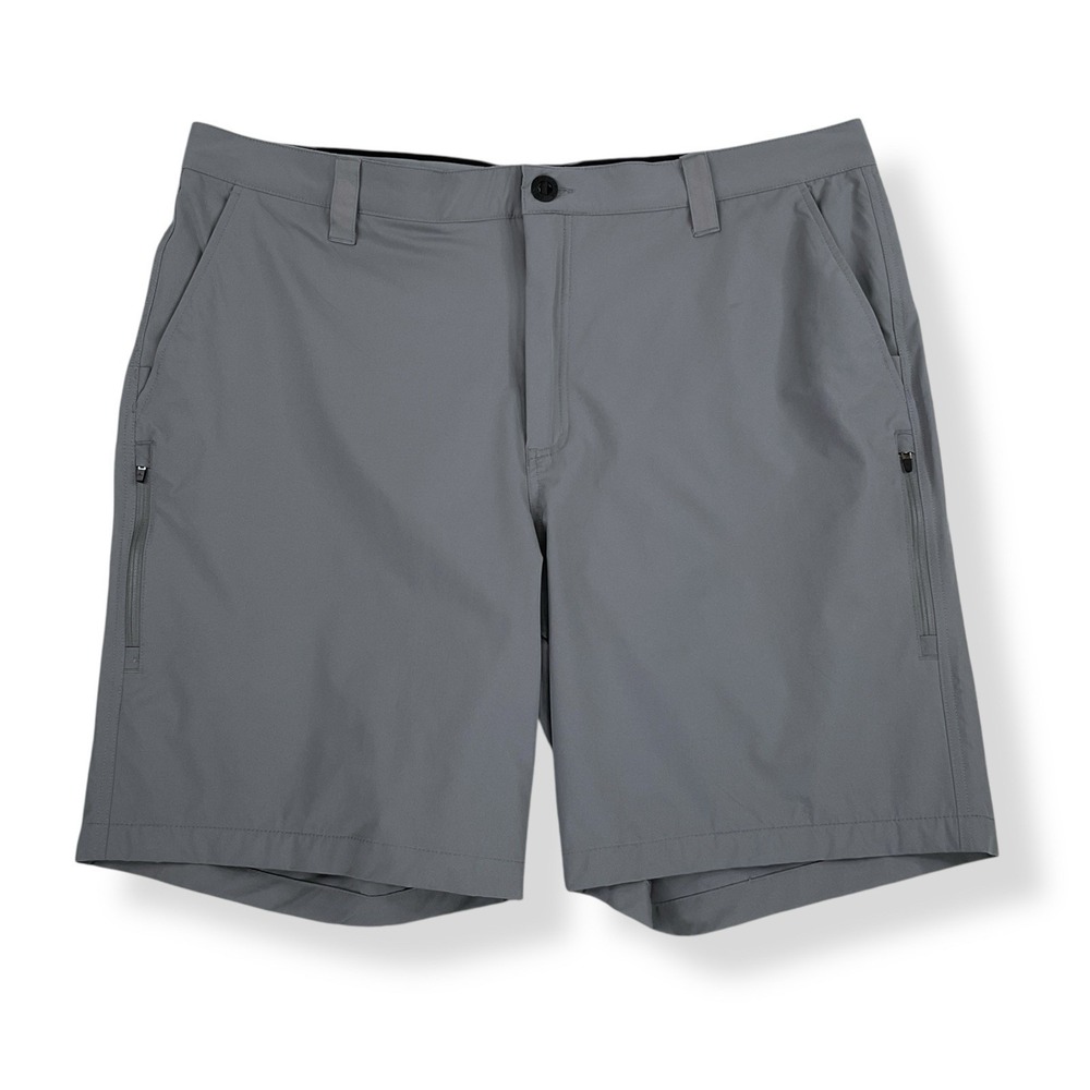 Orvis Shorts Mens‎ 40 Gray Performance Golf Bermuda Cargo Zip Pockets